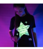 Illuminated apparel - Παιδική μπλούζα glow in the dark με σχέδιο αστέρι - Image 2