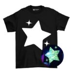 Illuminated apparel - Παιδική μπλούζα glow in the dark με σχέδιο αστέρι