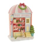 Διακοσμητικό Χριστουγεννιάτικο toy store από πολυρεζιν 16Χ10Χ22ΕΚ