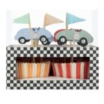 Meri meri Σετ Cupcake Kit αυτοκίνητα Race Cars (24τμχ)