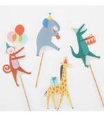 Meri meri κεράκια γενεθλίων με ζωάκια Animal Parade (4τμχ) - Image 2